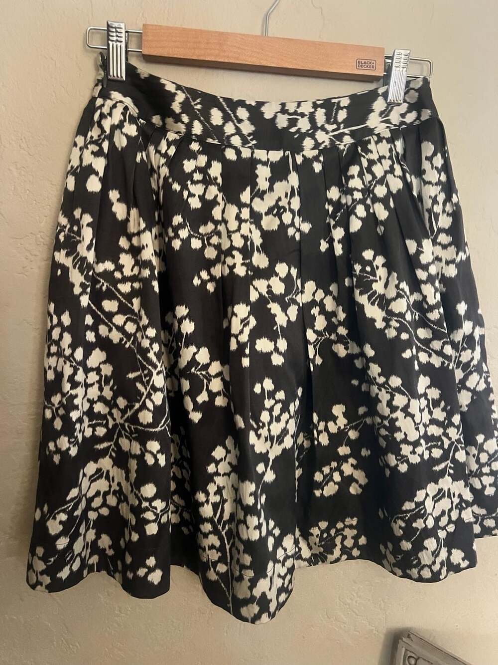 Anthropologie Moulinette Soeurs A-Line Cotton Silk Inked Flora Skirt Size 2